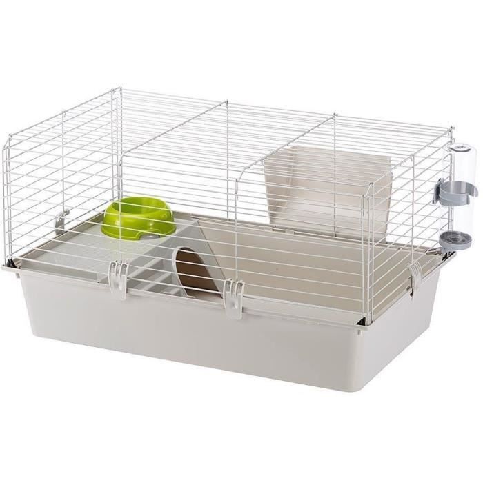 FERPLASTE Cage - CAVIE 80X1 - 77 x 48 x 42 cm - Light Gray