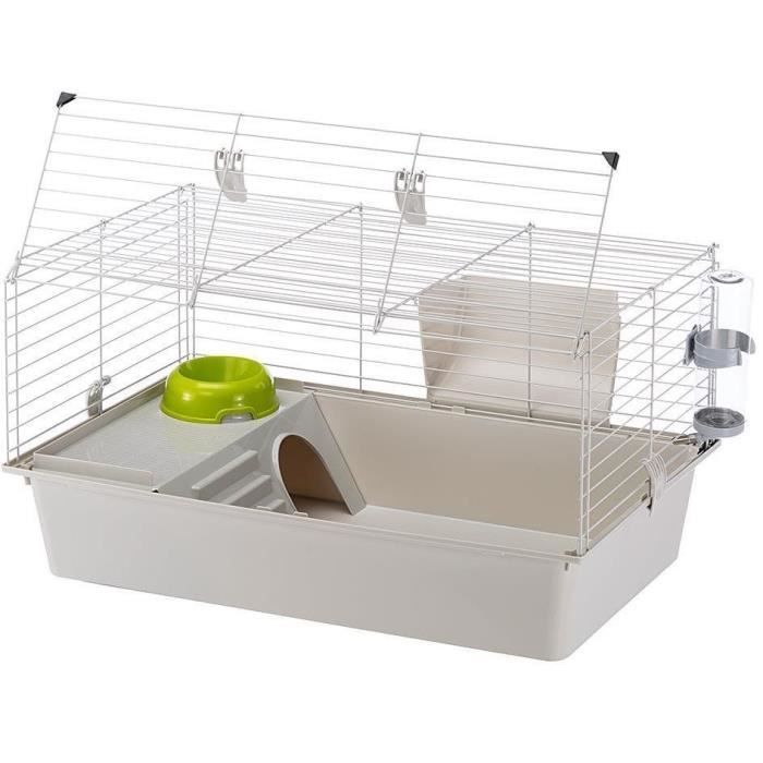 FERPLASTE Cage - CAVIE 80X1 - 77 x 48 x 42 cm - Light Gray