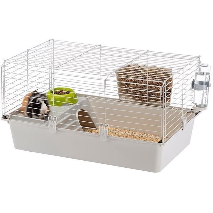 FERPLASTE Cage - CAVIE 80X1 - 77 x 48 x 42 cm - Light Gray