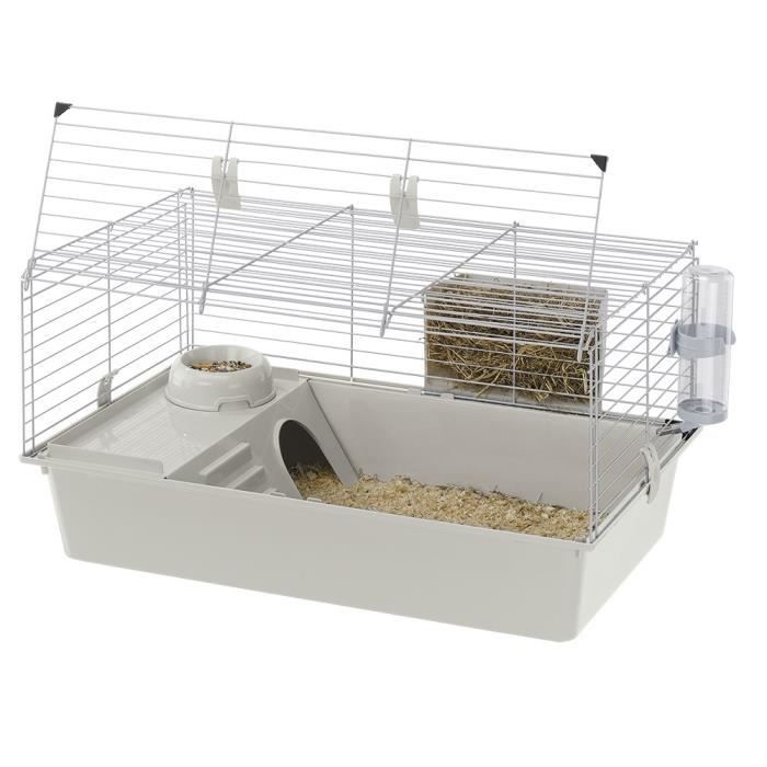 FERPLAST Guinea Pig Cage - House, Bowl, Rack and Water Trough