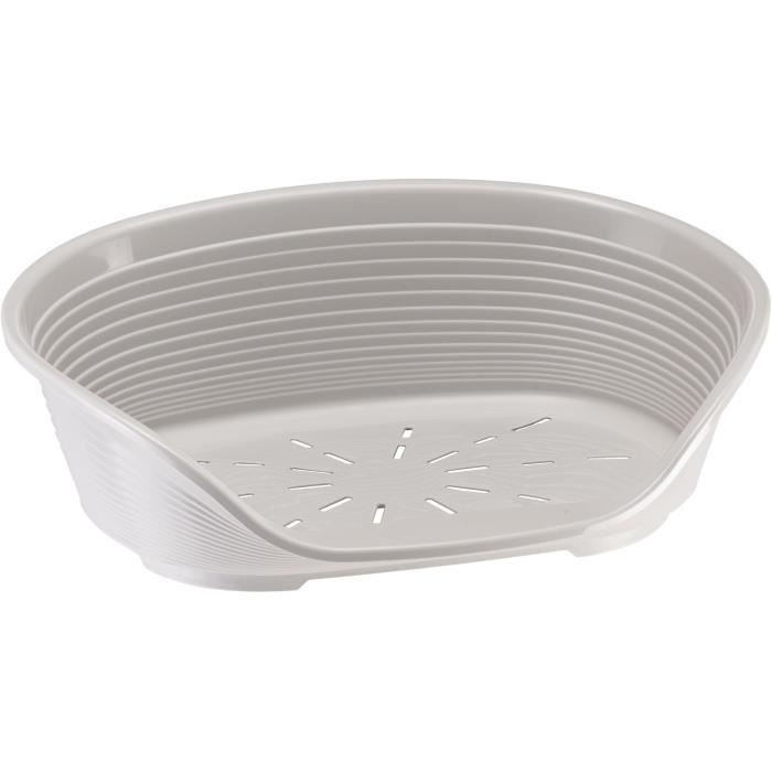 FERPLAST SIESTA DELUXE Basket Size 2 - 49 x 36 x 17.5 cm - Light Grey