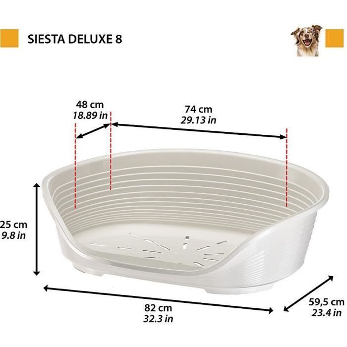 FERPLAST SIESTA DELUXE Basket Size 8 82 x 59.5 x 25 cm Green