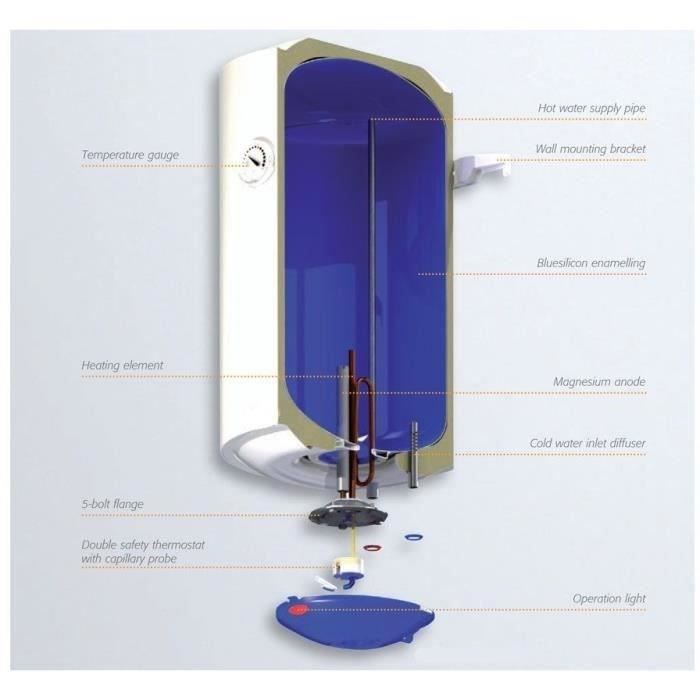 ISEA Swing Vertical Electric Water Heater - 100 L - Magnesium Anode - 15kW