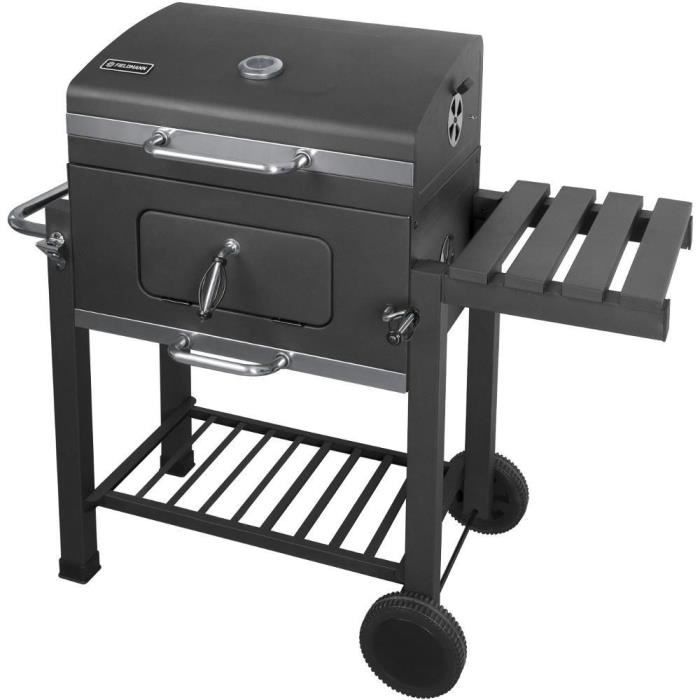 Fieldmann Charcoal Barbecue - FZG 1008 - 55.6 x 41.5 cm Cooking Surface - Built-in Thermometer