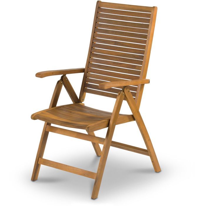 Fieldmann Adjustable Chair - FDZN 4101-T - Tropical Acacia Wood - 5-Position Backrest