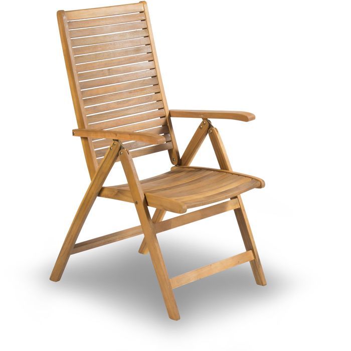 Fieldmann Adjustable Chair - FDZN 4101-T - Tropical Acacia Wood - 5-Position Backrest
