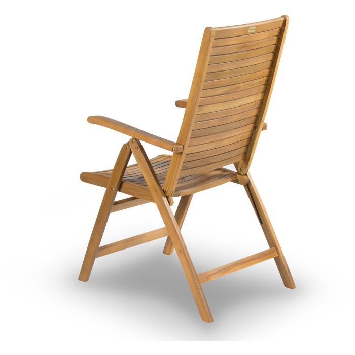 Fieldmann Adjustable Chair - FDZN 4101-T - Tropical Acacia Wood - 5-Position Backrest