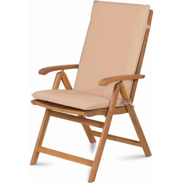 Fieldmann Adjustable Chairs - FDZN 4001-T - Tropical Acacia Wood - 5-Position Backrest