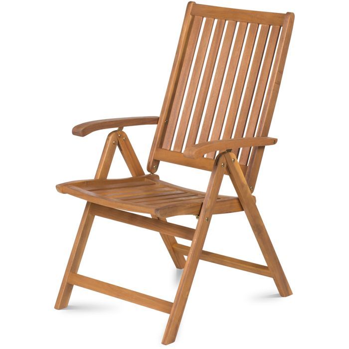 Fieldmann Adjustable Chairs - FDZN 4001-T - Tropical Acacia Wood - 5-Position Backrest