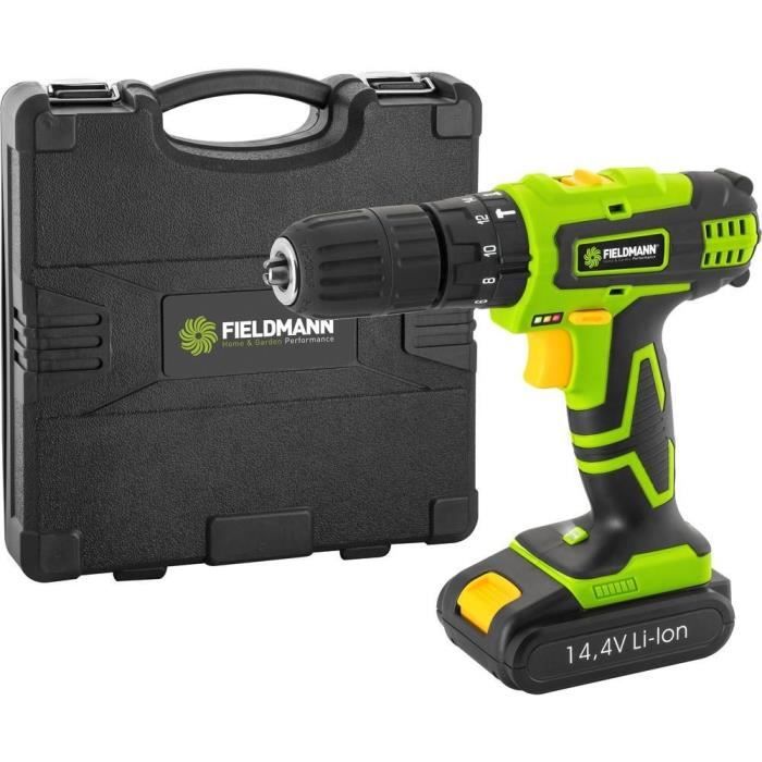 Fieldmann Cordless Drill FDV 10352-A - 14.4V, 2000mAh, 35 Nm Torque