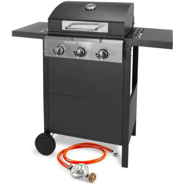 Fieldmann Gas Grill - FZG 3003 - 3 Burners - 49.5 x 36 cm Cooking Surface
