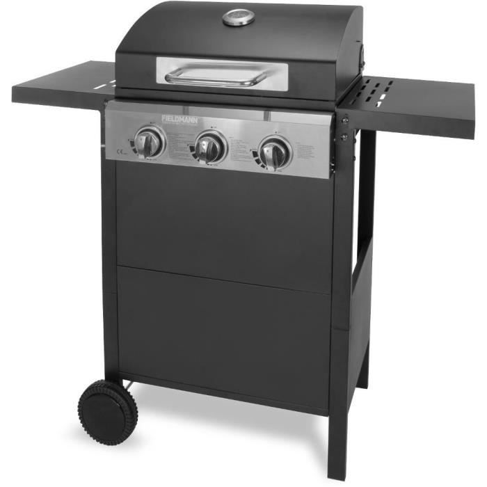 Fieldmann Gas Grill - FZG 3003 - 3 Burners - 49.5 x 36 cm Cooking Surface