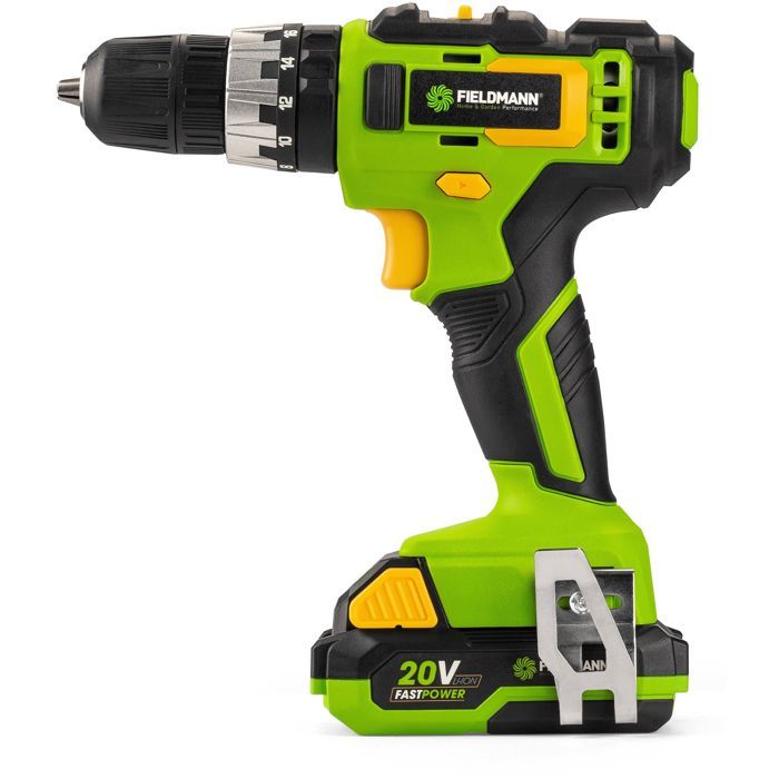 FIELDMANN Cordless Impact Drill - 20V - 2Ah Battery - 35 Nm - Fast Charger Included