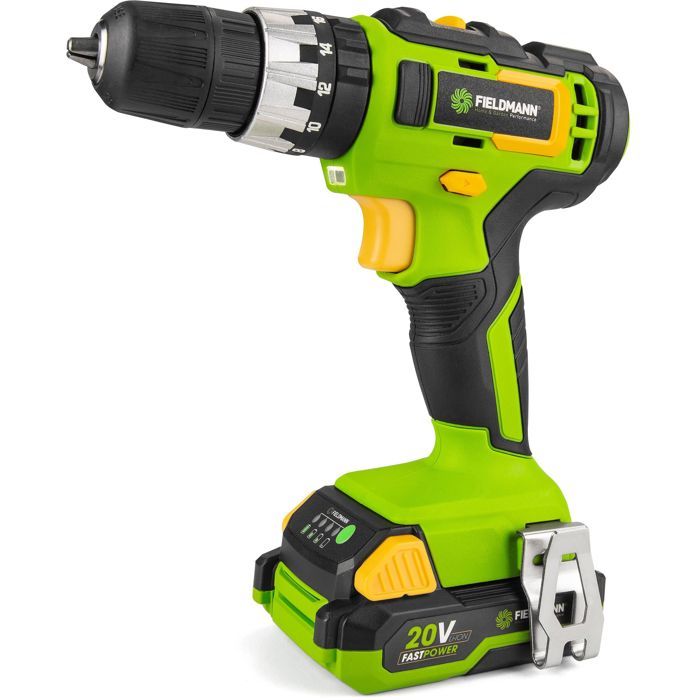 FIELDMANN Cordless Impact Drill - 20V - 2Ah Battery - 35 Nm - Fast Charger Included