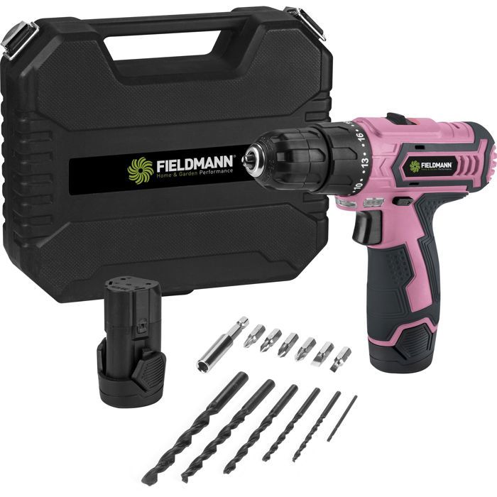 Fieldmann Cordless Drill - FDV 10253-A - 12V 1300mAh Li-Ion - 22 Nm Torque