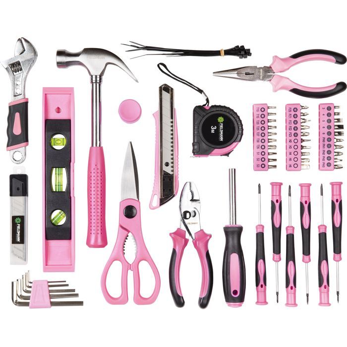 Fieldmann Tool Set - 71 Pieces - FDG 5016-71R - Pink Design