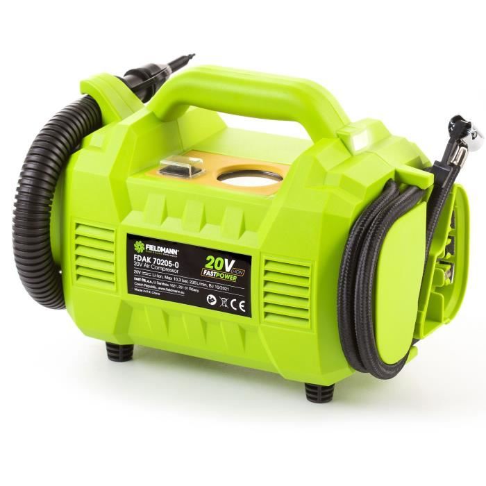Fieldmann Cordless Compressor - 20V - 10.3 Bar - 235 L/min - Battery and Charger Not Included