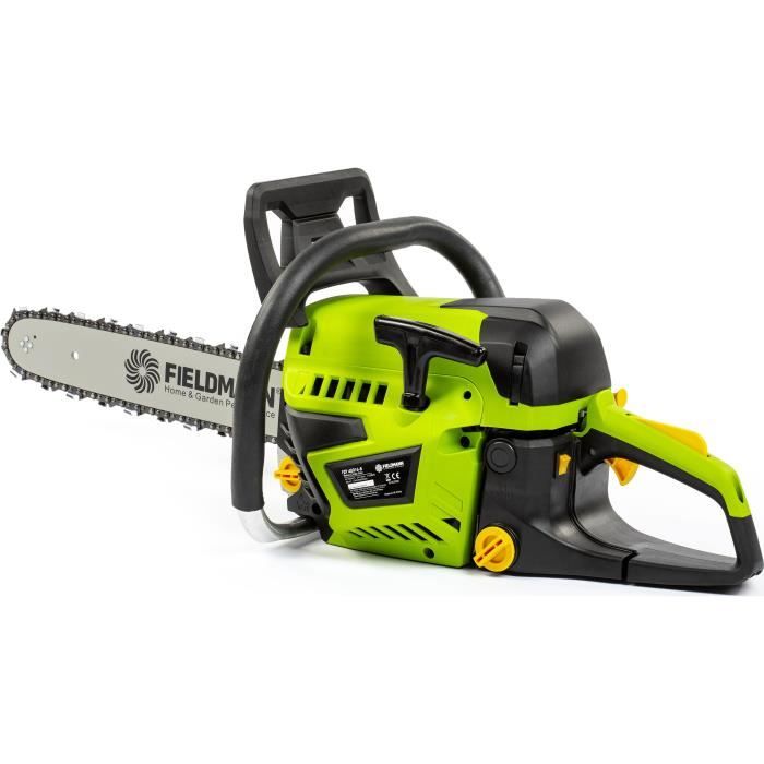 Tronçonneuse thermique - FIELDMANN - 45cc - Guide 40 cm - Maintenance facile