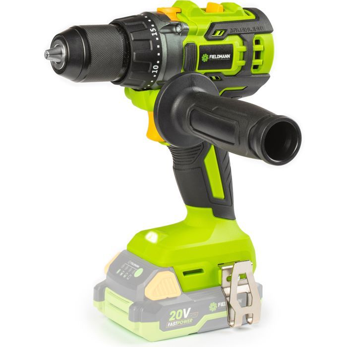 FIELDMANN Cordless Hammer Drill - 20V - Brushless - 1900 RPM - 60 Nm