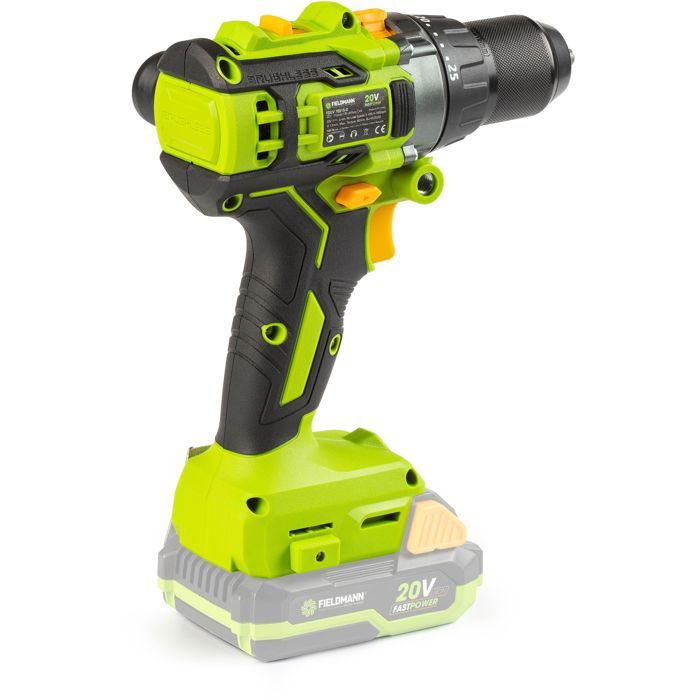 FIELDMANN Cordless Hammer Drill - 20V - Brushless - 1900 RPM - 60 Nm