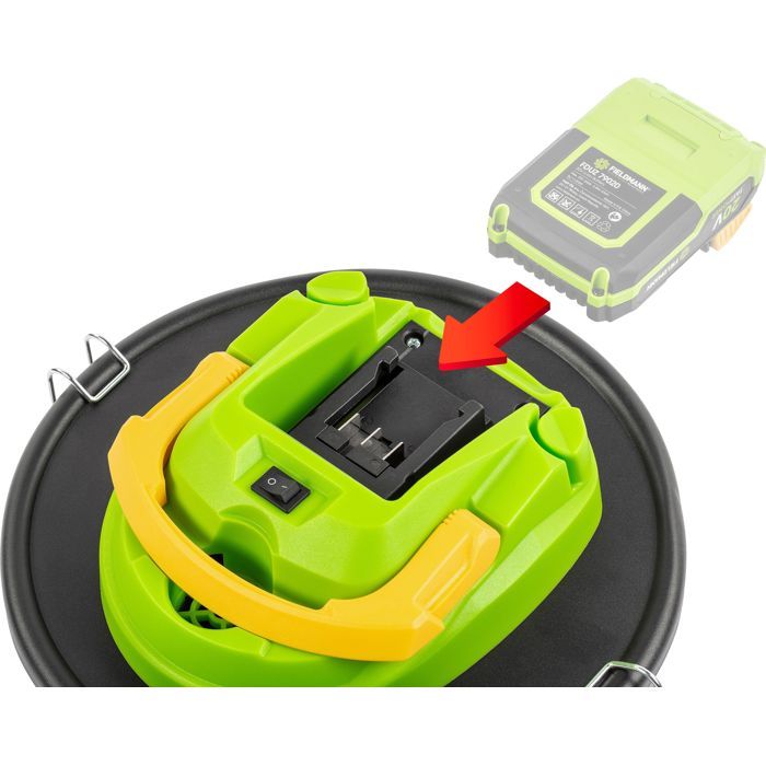 FIELDMANN Cordless Ash Vacuum Cleaner - 20V - Washable HEPA Filter