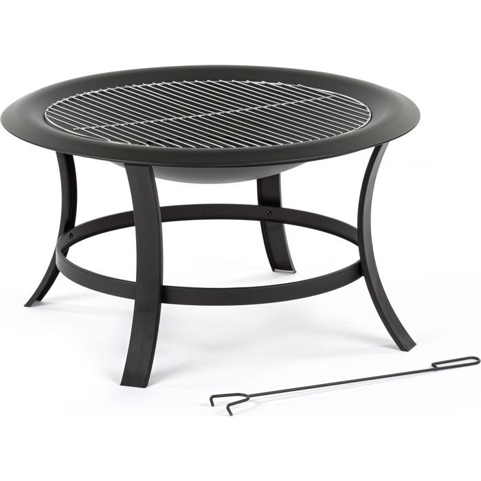 FIELDMANN Fire Pit - FZG 1025 - 74 cm Bowl - Chrome Grill