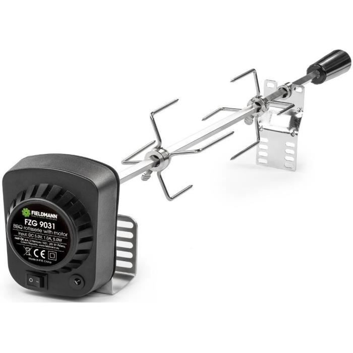Fieldmann BBQ Rotisserie - 230V Motor - 80 cm Stainless Steel Spit - FZG 9031