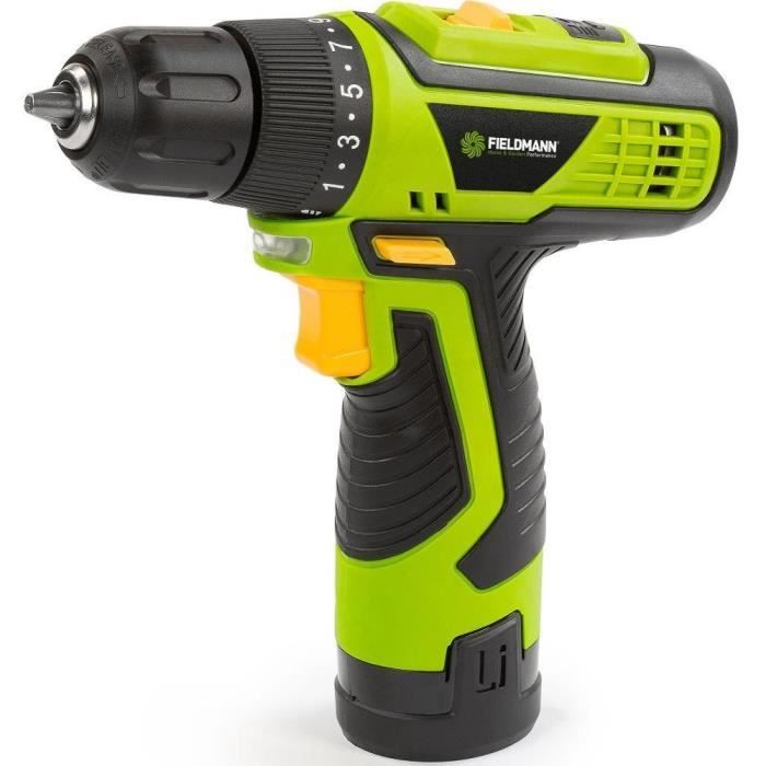 Fieldmann Cordless Drill - FDV 10250-A - 12V, 1500mAh Li-Ion, 10 mm Chuck