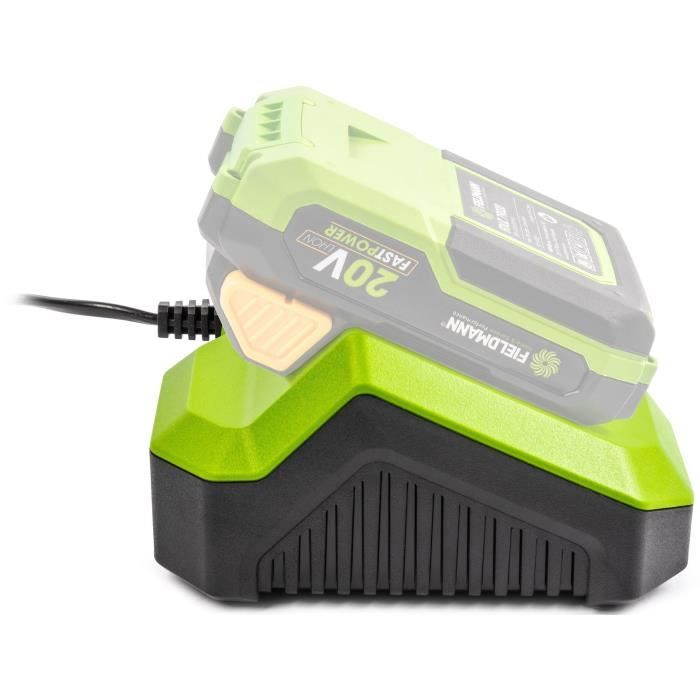 FIELDMANN Fast Charger for 20V Battery - Charges 2Ah in 30 Min