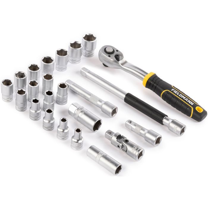 Fieldmann Dosing Wrench Set 23 Pieces - FDG 5022-23R - Includes 1/2" Ratchet