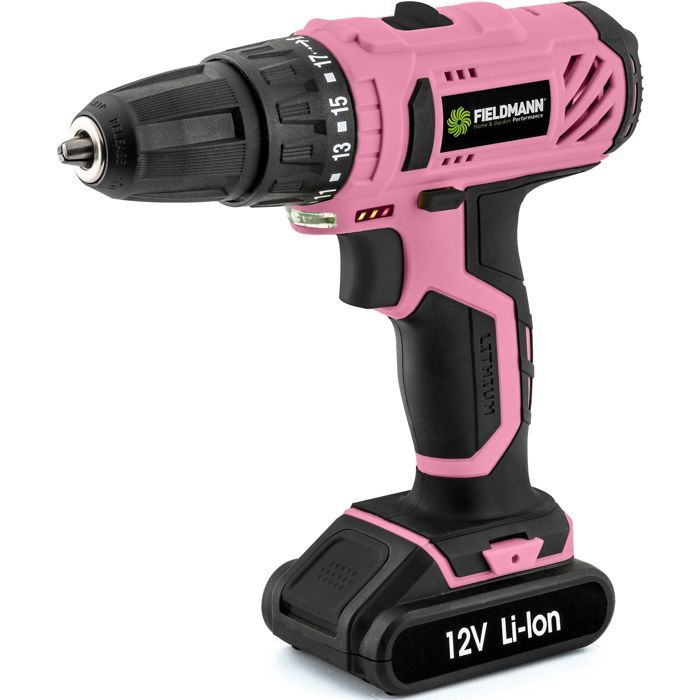 Fieldmann Cordless Drill FDV 10202-A - 12V Li-Ion, 0-1350 RPM, 1.05 kg