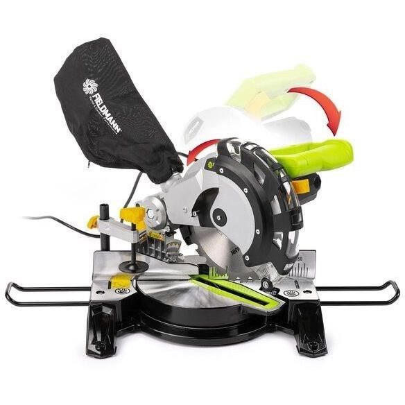 FIELDMANN Mitre Saw - 1450 W - 210 mm - Wood - Green