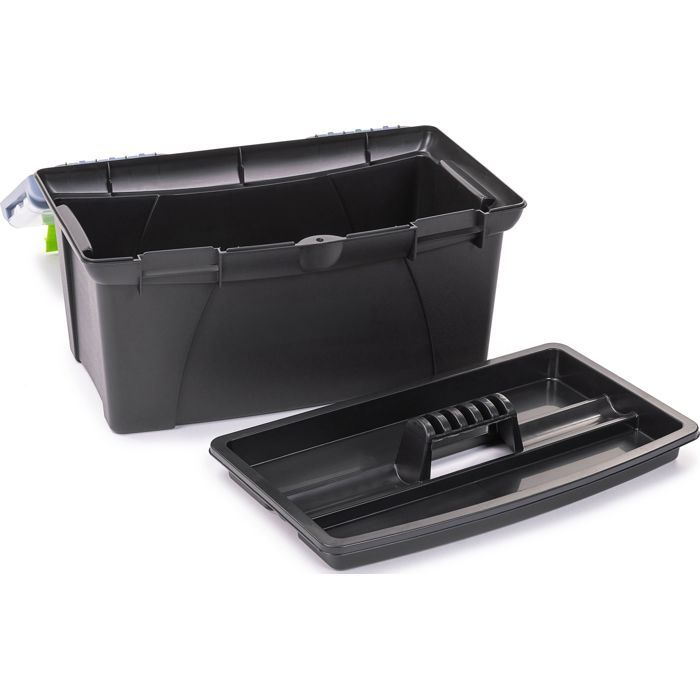 Fieldmann 20" Tool Box - FDN 4120 - Plastic - Ergonomic Handle - Transparent Organizer