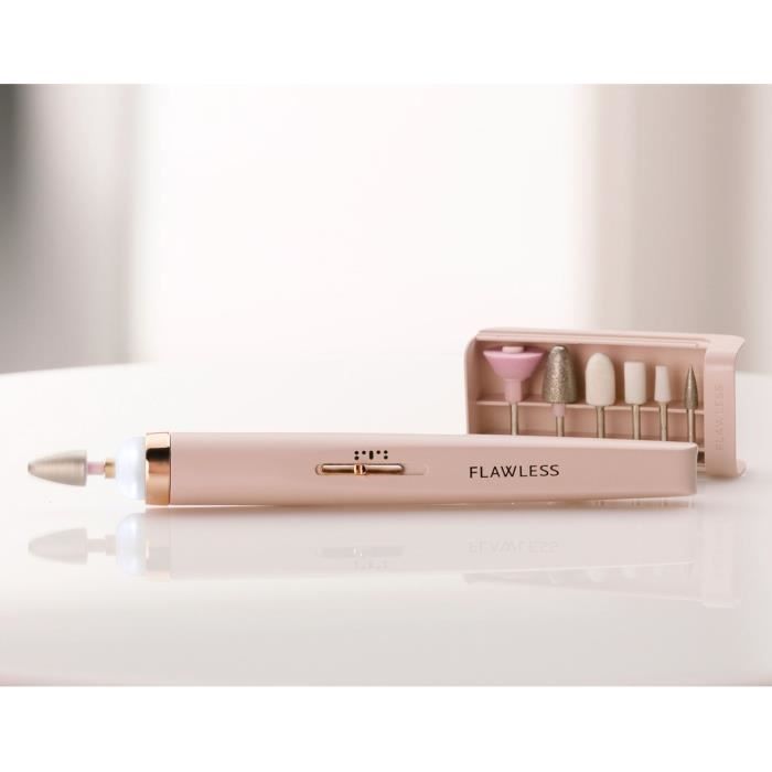 Finishing Touch Flawless Salon Nails - Electric Nail File - At-Home Manicure Kit