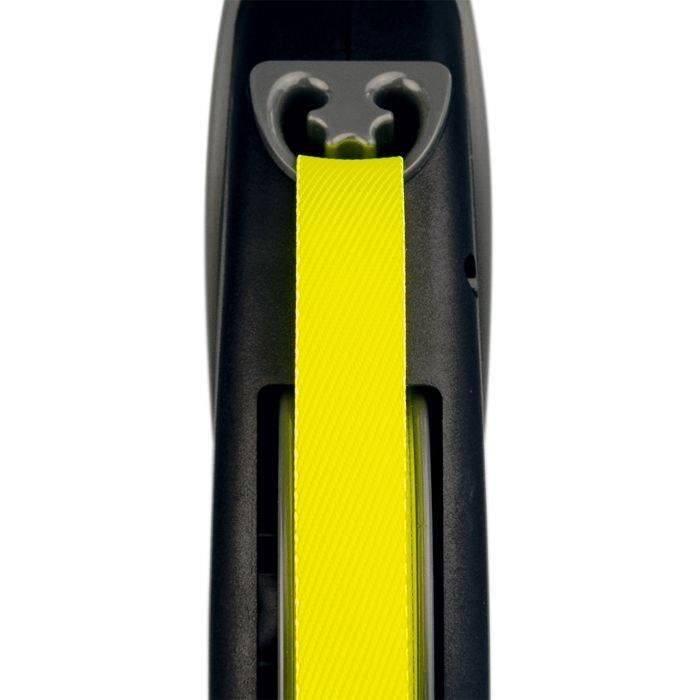 FLEXI Neon Giant Retractable Leash - GT3-210-S-NEO-12 - Black and Yellow