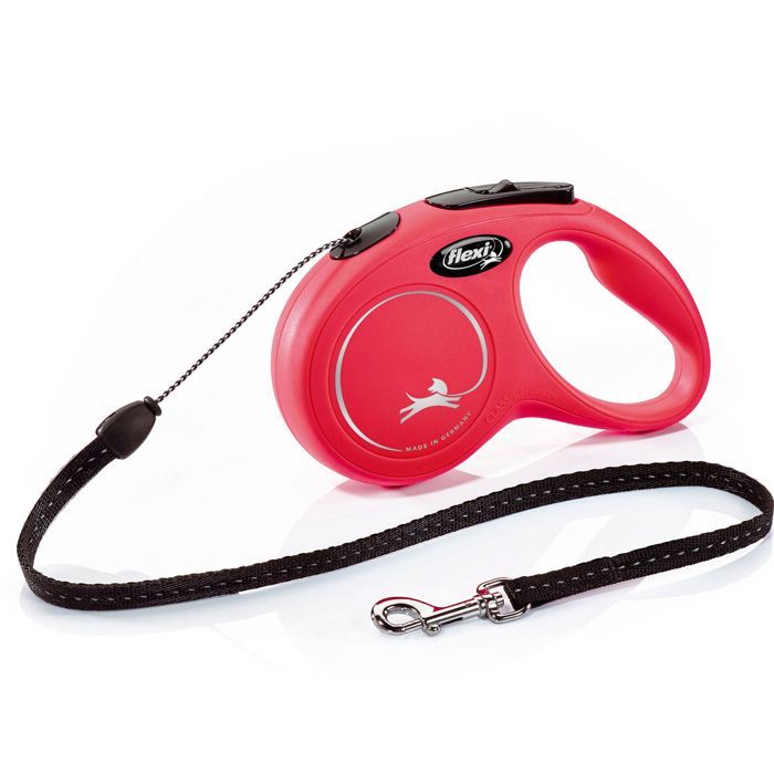 Flexi New Classic S Retractable Leash 5 m Red for Dogs up to 12 kg CL10C5-251-R-20