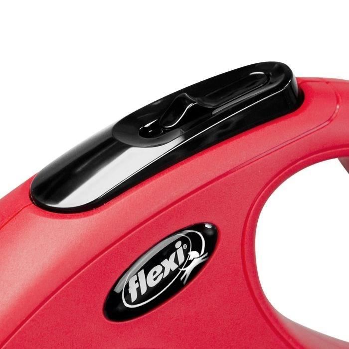 Flexi New Classic S Retractable Leash 5 m Red for Dogs up to 12 kg CL10C5-251-R-20