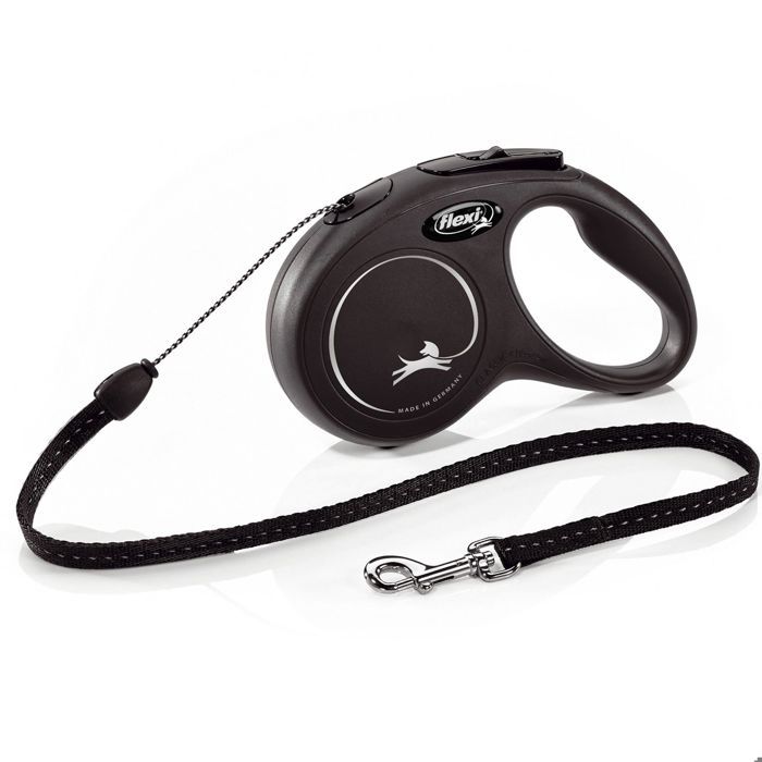 Flexi New Classic M Cord Leash 8 m Black for Dogs up to 20 kg - CL20C8-251-S-20