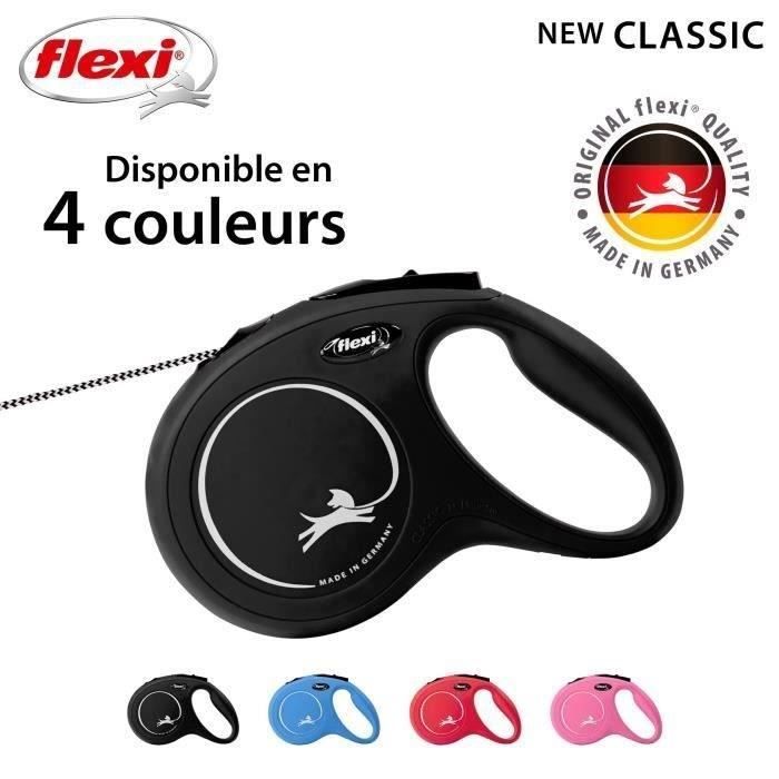 Flexi New Classic M Cord Leash 8 m Black for Dogs up to 20 kg - CL20C8-251-S-20