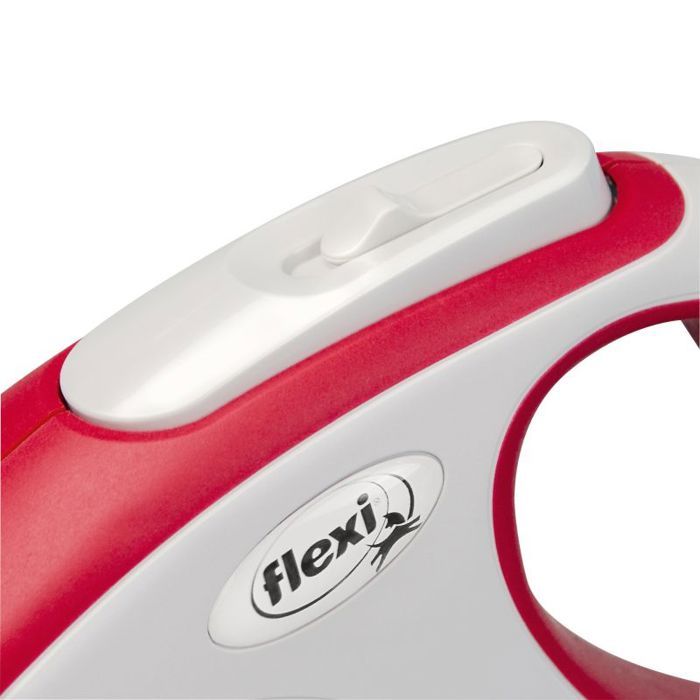 Laisse-sangle - KERBL - Flexi NewConfort - Taille M - 5-m - Max.25 kg - Rouge