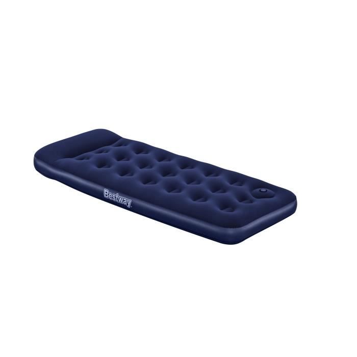 Bestway Inflatable Camping Mattress 1 Person 185 cm x 76 cm x 22 cm - Built-in Foot Pump 185x76x22