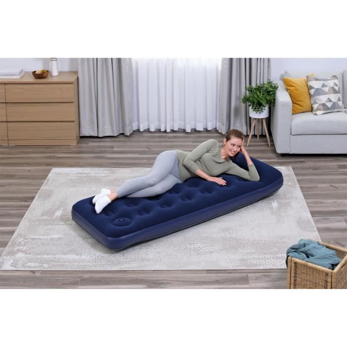 Bestway Inflatable Camping Mattress 1 Person 185 cm x 76 cm x 22 cm - Built-in Foot Pump 185x76x22