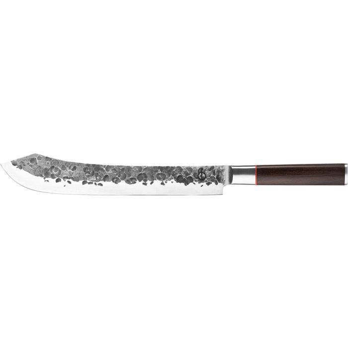 FORGED Butcher's Knife - SEBRA - Japanese 440C Steel - Dalbergia Wood Handle - L 25.5 cm