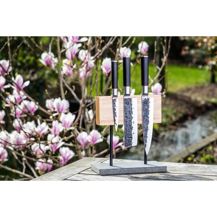 Sebra Knife Set - Forged - 3 Pieces - Japanese 440C Steel - Dalbergia Wood Handle
