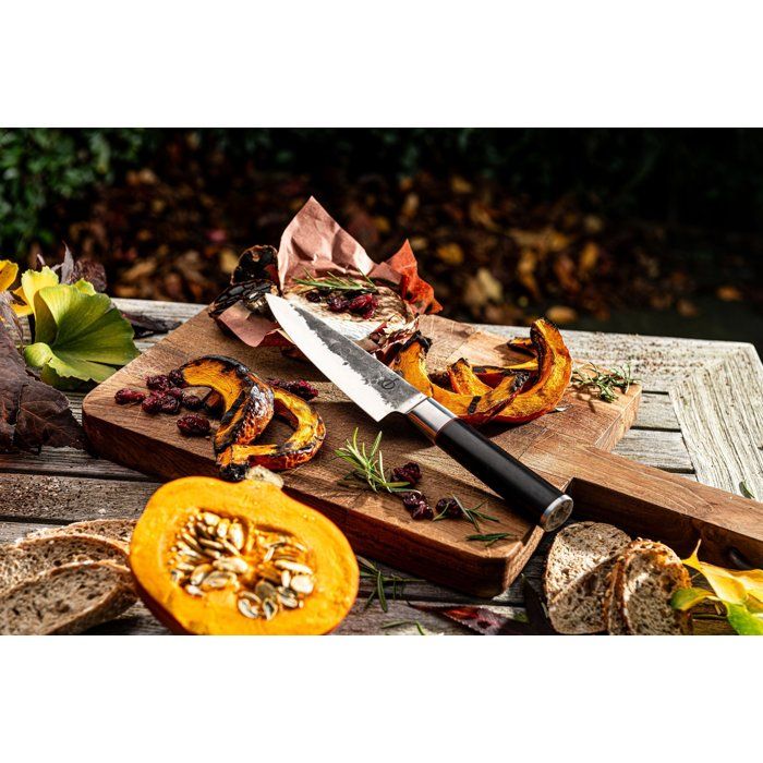 Forged Chef's Knife - SEBRA - Japanese 440C Steel - Dalbergia Wood Handle - 16 cm