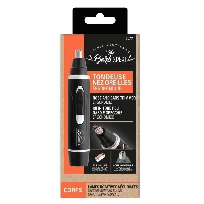 FRANCK PROVOST - 0579 - Barb'Xpert Nose and Ears Trimmer - Battery Powered - Black