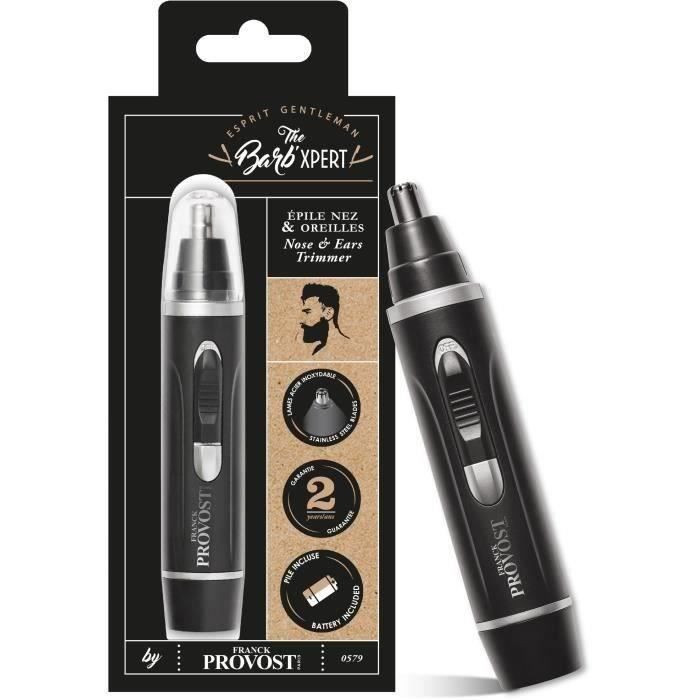 FRANCK PROVOST - 0579 - Barb'Xpert Nose and Ears Trimmer - Battery Powered - Black