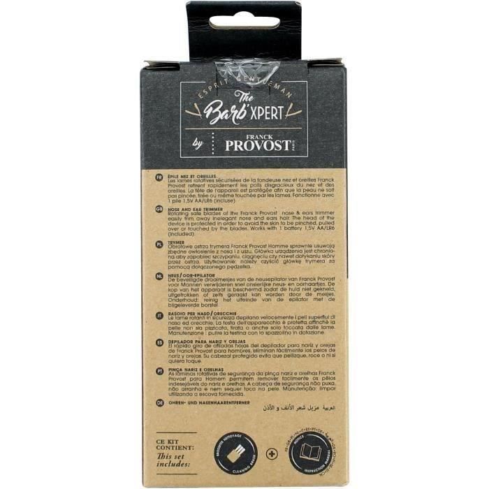 FRANCK PROVOST - 0579 - Barb'Xpert Nose and Ears Trimmer - Battery Powered - Black