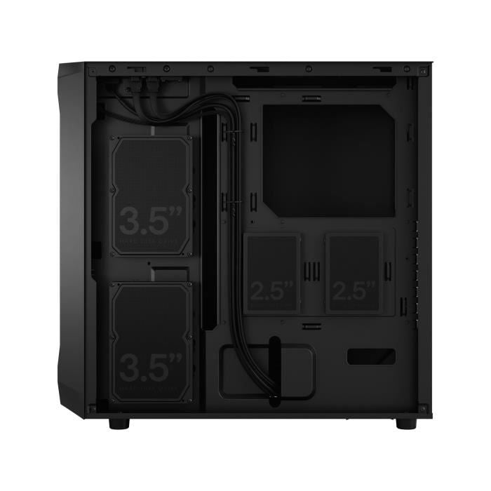 FRACTAL DESIGN - Focus 2 Black Solid - ATX PC Case - Mid-Tower - Excellent Airflow