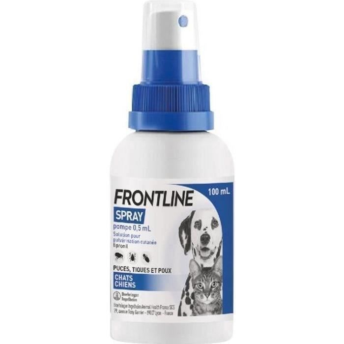 Frontline Spray - Flea and Tick Control - Cat and Dog - 5 kg - 100 ml
